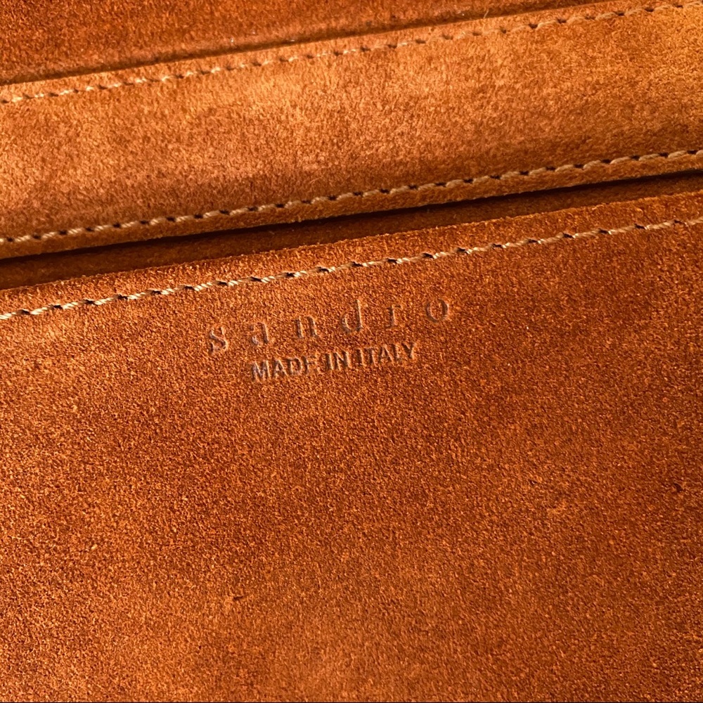 Sandro Suede Crossbody Purse - Picture 6 of 7